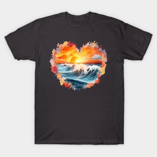 Watercolor Sunset T-Shirt